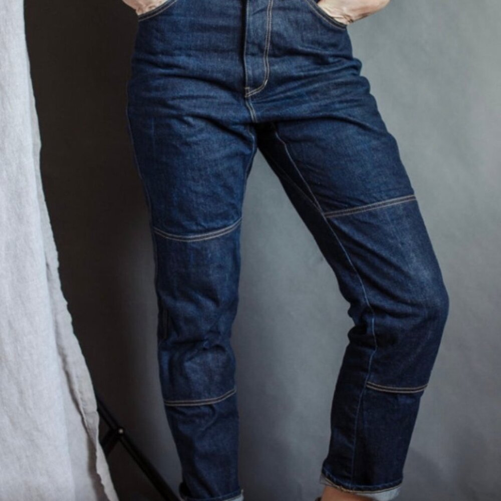 Gamine Workwear Srgent Dungaree 28 x 30 Medium Blue Denim